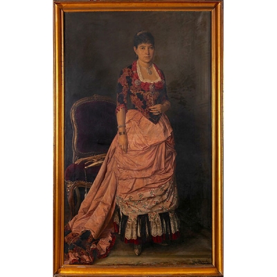 Mariano de Miguel González &quot;Retrato Amalia Zabala Astoviza, IV Marquesa de Nibbiano&quot;
