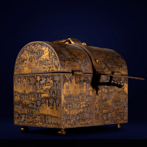 Excepcional Cofre Real de Secretos de Núremberg perteneciente a los Reyes Enrique VIII de Inglaterra (1491-1547) y Felipe II (1527-1598) 