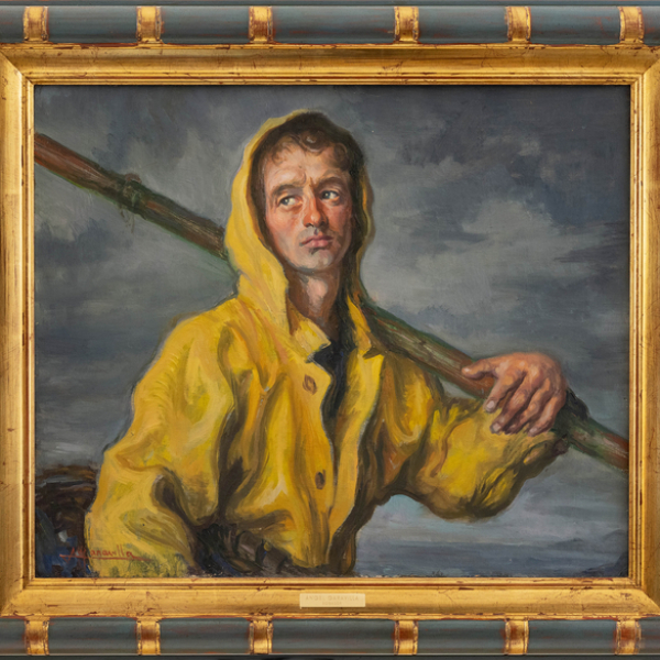 "Pescador con remo"  ÁNGEL GARAVILLA (Lequeitio, 1906-Barcelona, 1961)