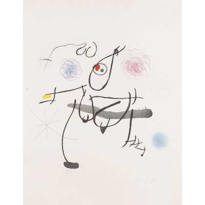 Joan Mir&oacute; i Ferr&agrave; (Barcelona, 1893-Palma de Mallorca, 1983)  Mir&oacute; a l&rsquo;encre.  Grabado firmado y numerado