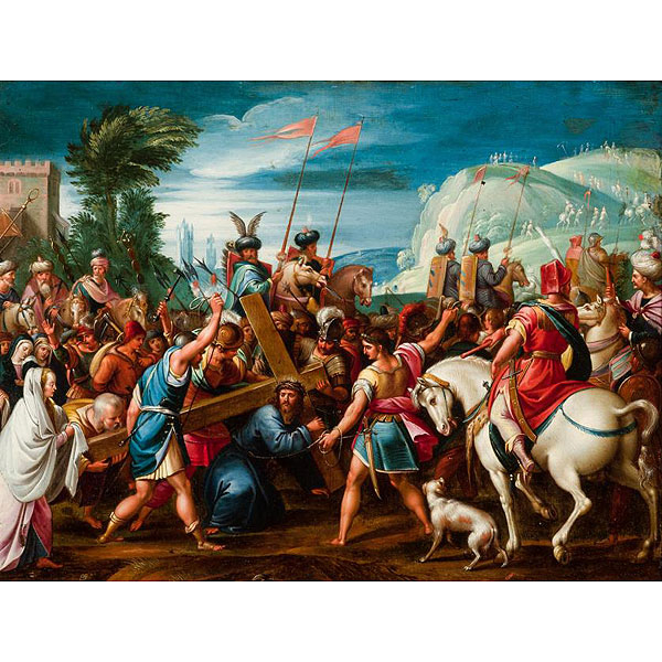 Christoph Schwarz. Cristo camino del Calvario