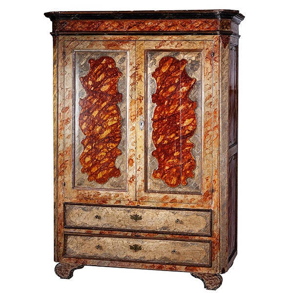 Armario policromado español del S.XVIII