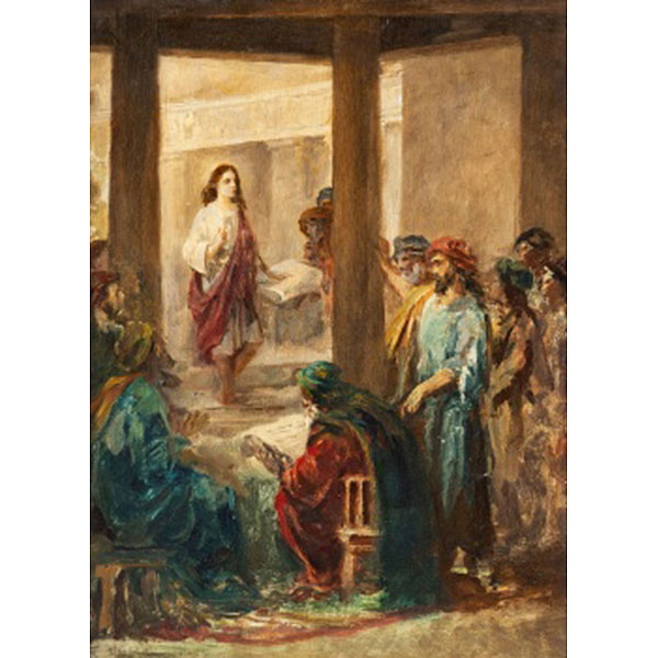 ESCUELA ESPAÑOLA  (Pp. S. XX) "Escena religiosa"