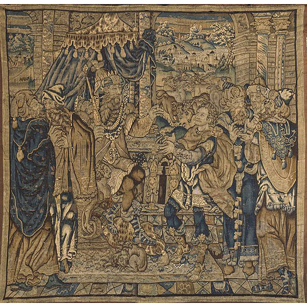 B&eacute;lgica S. XVII. El sue&ntilde;o del Faraon tapiz