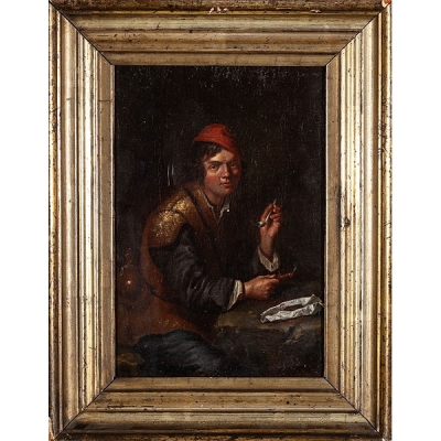 Seguidor de Teniers S.XVIII “Fumador de pipa”