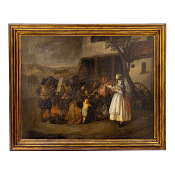 ESCUELA ESPAÑOLA  (Pp. S. XIX) "Escena costumbrista"