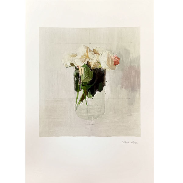 Antonio López (1936). Rosas de Ávila VIII (2014). impresión giclée a diez tintas sobre papel Archés de 315 gramos.