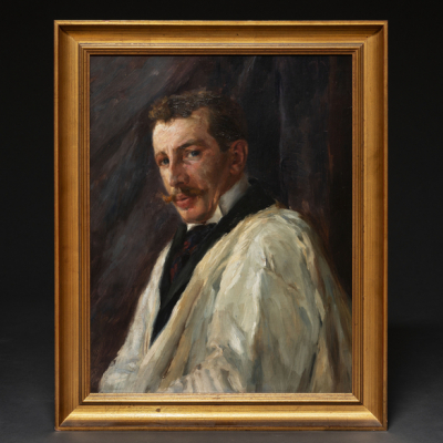 "Retrato de D. Enrique Leveque"  Autor&iacute;a: FERNANDO DE AM&Aacute;RICA (VITORIA, 1866 -1956) 