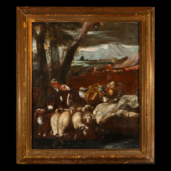 Manera de Rosa de Tívoli (Fráncfort del Meno, 1657-Roma, 1706), escuela italiana del siglo XVIII.