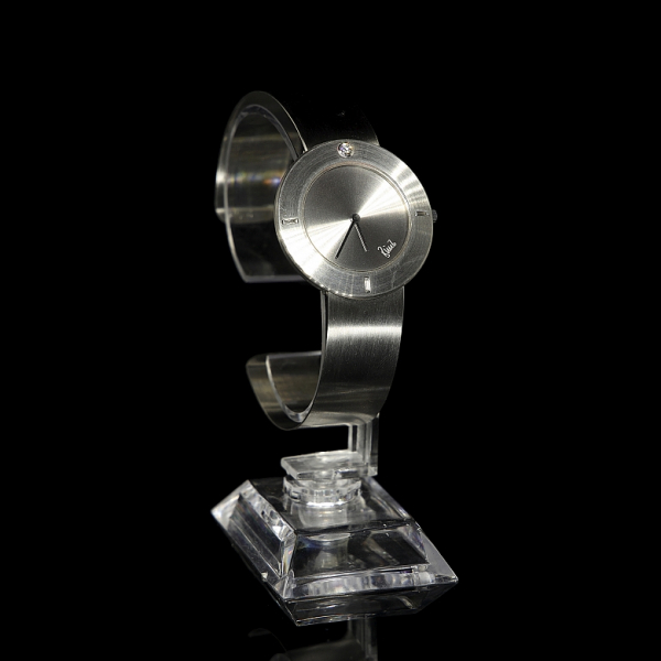 Reloj alemán &quot;Bunz&quot; de platino con diamantes, modelo Cercle Titam. 