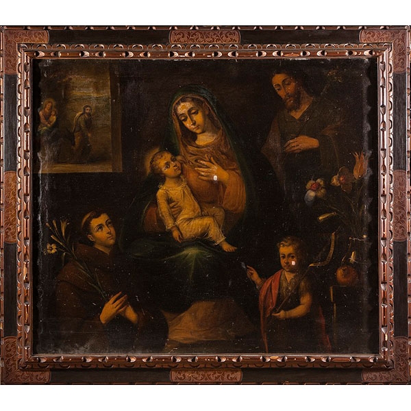 Anónimo andaluz S.XIX Sagrada Familia