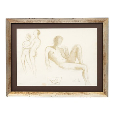 SALVADOR DALÍ DOMÉNECH  (Figueras, Gerona 1904-1989) &quot;Jóvenes desnudos&quot;