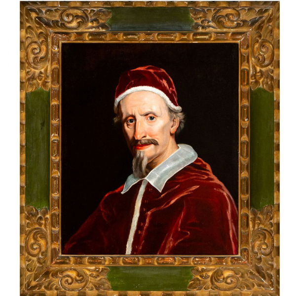 Retrato del Papa Inocencio (posiblemente) de Giovanni Battista Gaulli.   