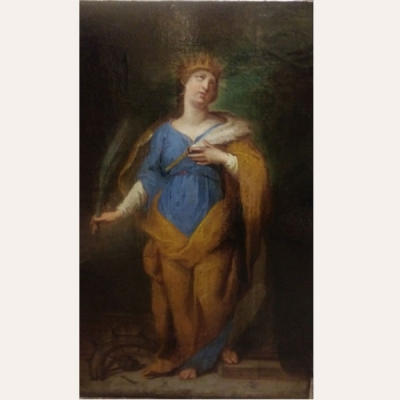 Francisco Preciado de la Vega (1713 - 1789)  &quot;Santa Catalina&quot; 
