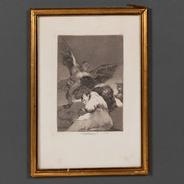 "Soplones" nº 48  FRANCISCO DE GOYA (Fuendetodos, 1746-Burdeos, 1828) 