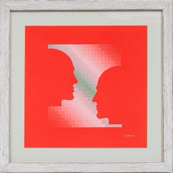 ETIENNE ELIAS  (1936-2007) "Rostros" Firmado: Elías / 73