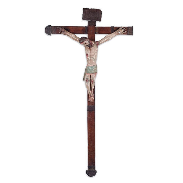 Cristo crucificado. Escuela Colonial. S. XIX