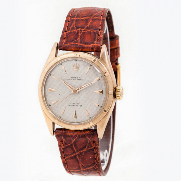 Reloj vintage cab., suizo, ROLEX Oyster Perpetual Cronómetro certificado nº 794213 &#039;modele deposé&#039; en oro amarillo 18 K 