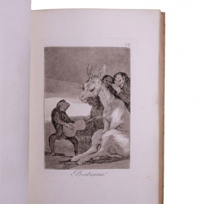 FRANCISCO DE GOYA Y LUCIENTES - "LOS CAPRICHOS" Calcograf&iacute;a Nacional para la Real Academia, 1855.