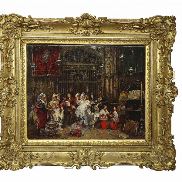 Antonio Medina Serrano (1944) "Bautizo en la catedral de Sevilla", 1998. 