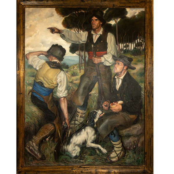Jos&eacute; Mar&iacute;a L&oacute;pez Mezquita (1883-1954). &Oacute;leo sobre lienzo.