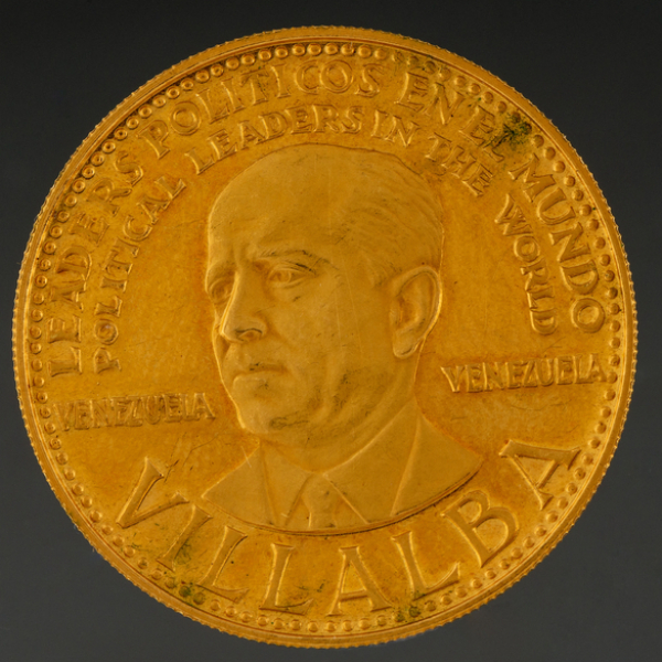 Moneda de la Serie Conmemorativa Political leaders in the world, Villalba de 900 mm.