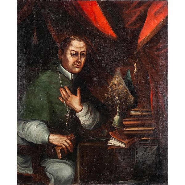 Escuela española c.1750 "Fray Miguel de San José Obispo de Guadix"