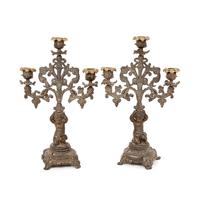 Pareja de candelabros