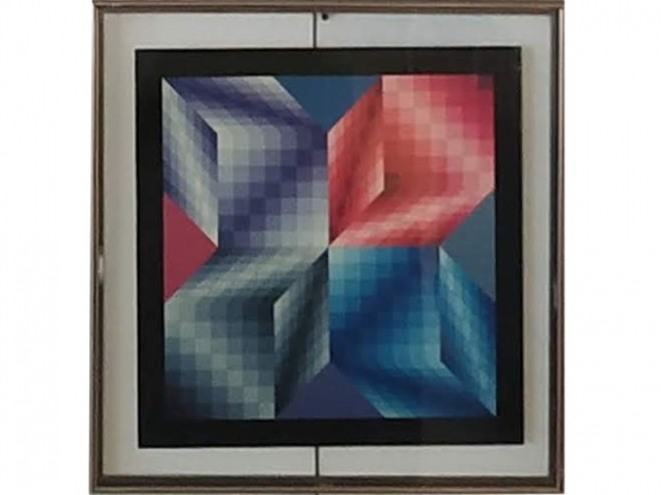 Víctor Vasarely – Kub-Stri – Impresión edición limitada 