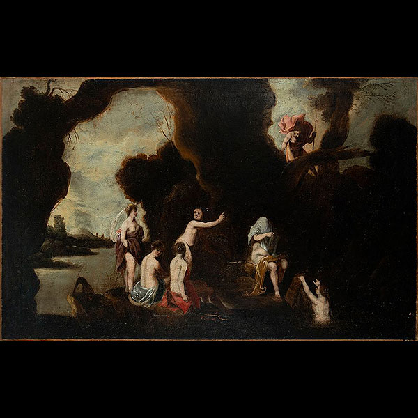 Escuela Flamenca del siglo XVII - Escena Mitológica.