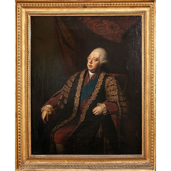 Escuela inglesa S.XVIII "Retrato de caballero"