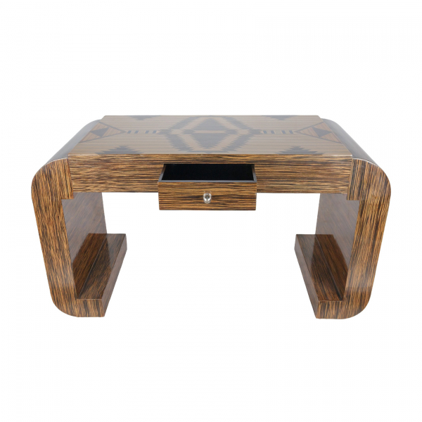 Escritorio Art Deco en madera chapada con diversos acabados, s.XX