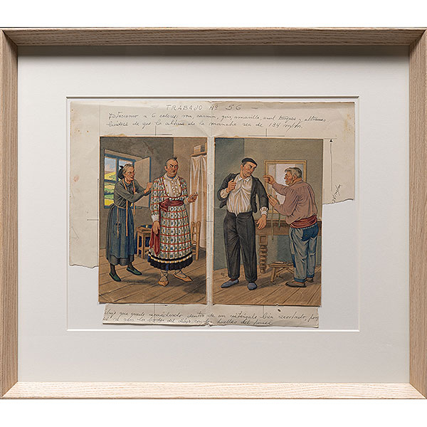 "Un poco más abultao de arriba, por parte alante.... y el mismisimo torso tienes que la aña de can Mamerto".   JOSE ARRUE (Bilbao, 1895-1977). 