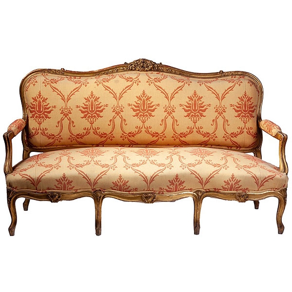 Canap&eacute; estilo Luis XV