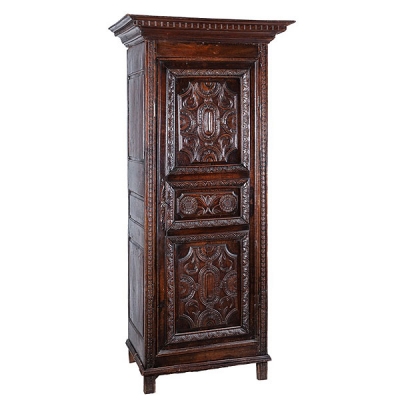 Armario franc&eacute;s de roble para guardar sombreros "Bonnetiere" 