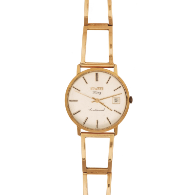 Reloj Duward «King Continual»de pulsera para caballero. En oro con armis de verano no original.