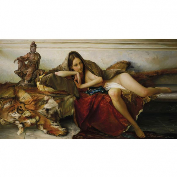 Serge Marshennikov.   "Sutra (2006)". Óleo sobre lienzo. Firmado