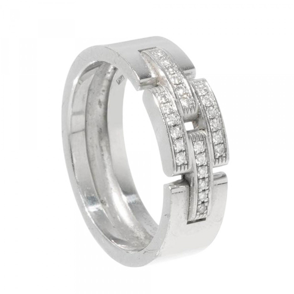 Anillo Cartier Maillon Panthère Unisex en oro de 18k y 24 diamantes talla brillante de 25ct.