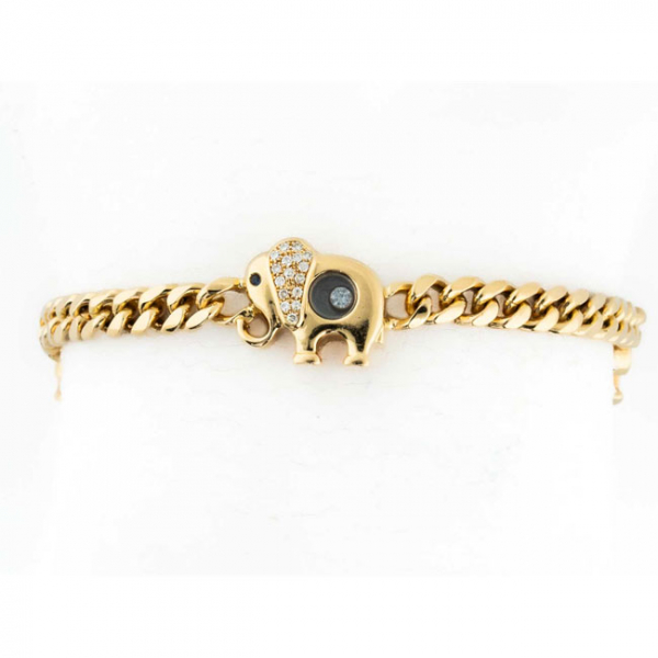 Brazalete CHOPARD en montura maciza de oro amarillo 
