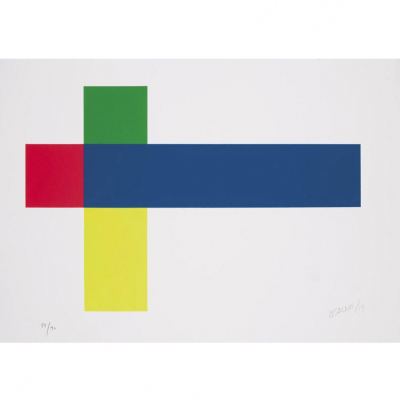 Waldo Balart. "Sin t&iacute;tulo (2019)". Serigraf&iacute;a sobre papel.  