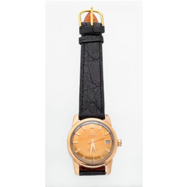 Reloj de caballero marca Omega Seamaster con caja en oro amarillo