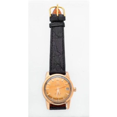 Reloj de caballero marca Omega Seamaster con caja en oro amarillo