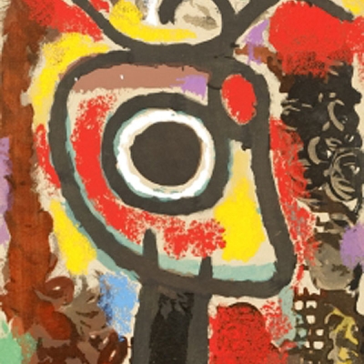 Pochoir sobre papel de Joan Miró
