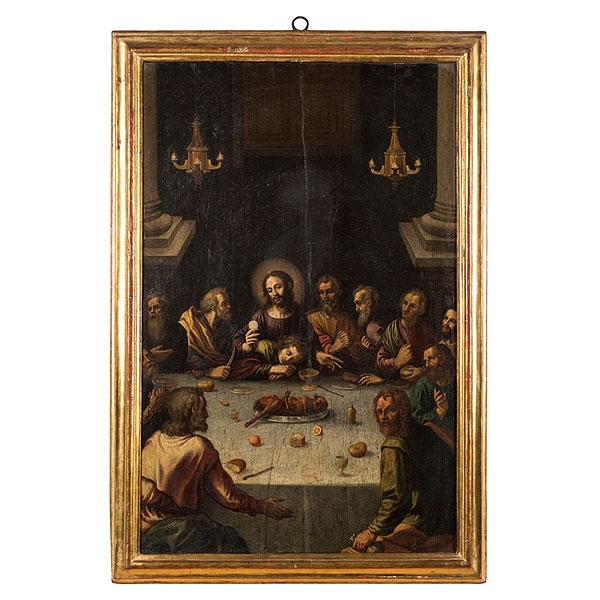 Escuela flamenca S.XVI "La última cena"