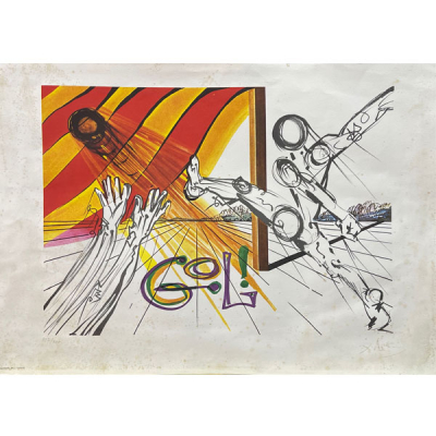 Salvador Dal&iacute; "Gol" Litograf&iacute;a firmada en plancha y numerada 212/300.