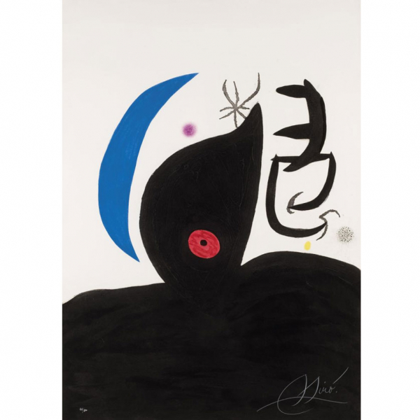 Joan Miró. &quot;L&#039;Otarie Savante (1978)&quot;. Aguafuerte y aguatinta sobre papel Arches. Numerado (46/50)