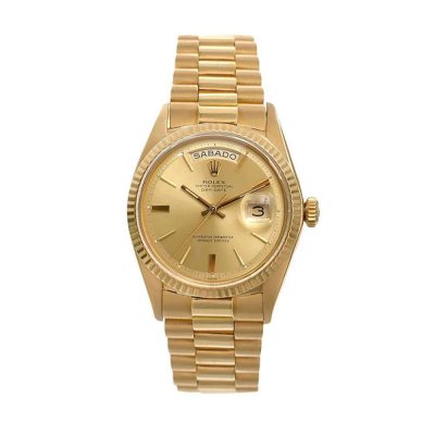 Importante Reloj de pulsera Rolex Day-Date del 1968 Modelo &quot;Kennedy&quot; en oro macizo de 18k.