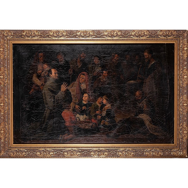 Escuela española, S.XIX "Santo Tomás de Villanueva”