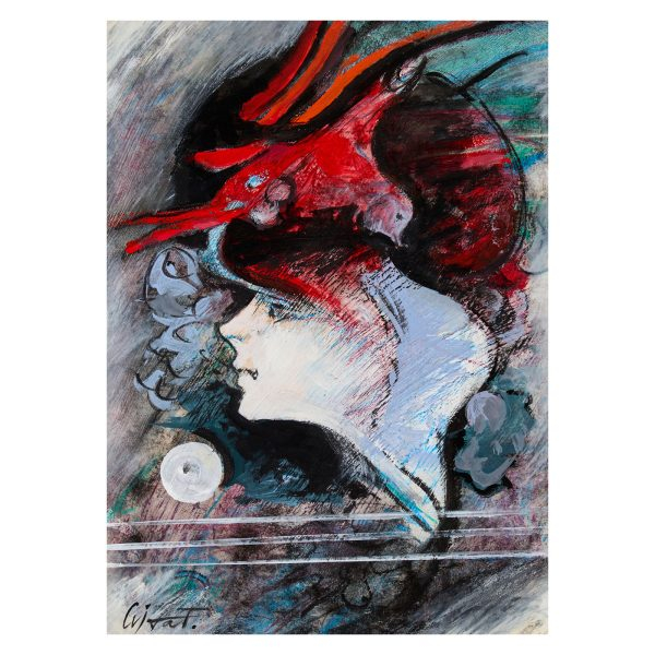 Modest Cuixart (Barcelona, 1925-Palam&oacute;s, Girona, 2007) Beta. T&eacute;cnica mixta sobre papel adherido a tabla.