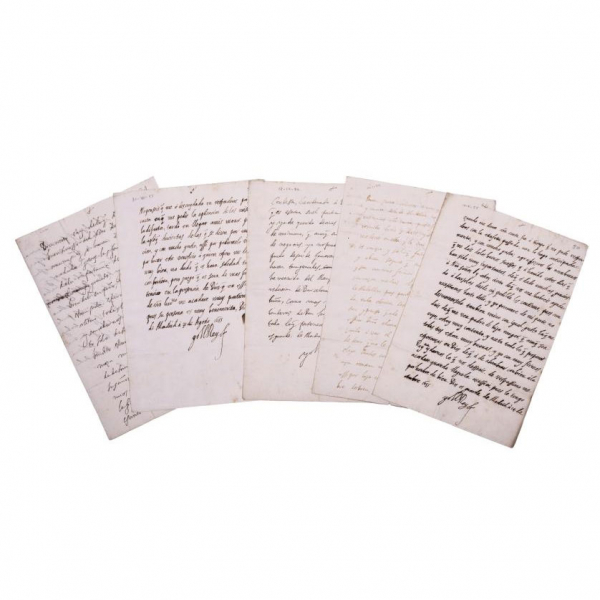 Conjunto epistolar del Rey Felipe IV a Sor Luisa Magdalena de Jesús.- En Madrid, desde 1651 a 1660. 